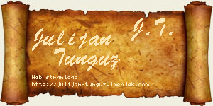 Julijan Tunguz vizit kartica